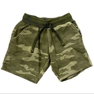 Joe’s Jeans Kid’s Camouflage Patterned Burnout Pull On Drawstring Sweat Shorts